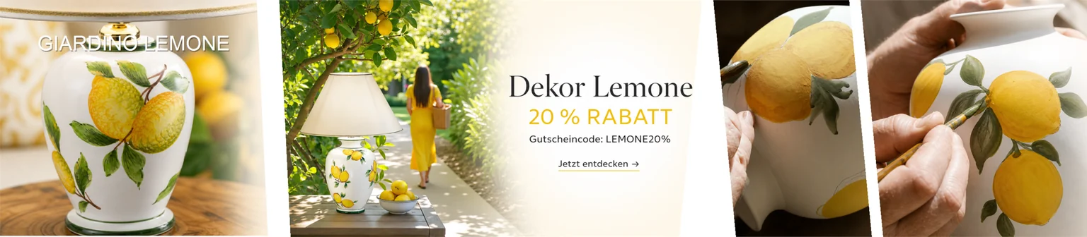 Dekor Lemone – 20 % Rabatt mit Gutscheincode LEMONE20%
