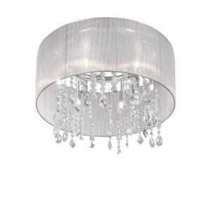 Luster PARALUME, KOLARZ Optic, Organza Stoff, Chrom