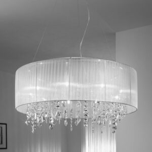 Luster PARALUME, KOLARZ Pure, Organza Stoff, Chrom