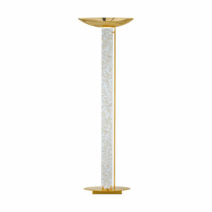 Bodenleuchte DELPHI, Gold 24K, Liberta Weiß/Gold