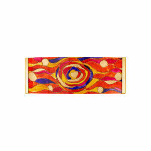 Wandleuchte EMOZIONE, Gold 24K, Aqua Red