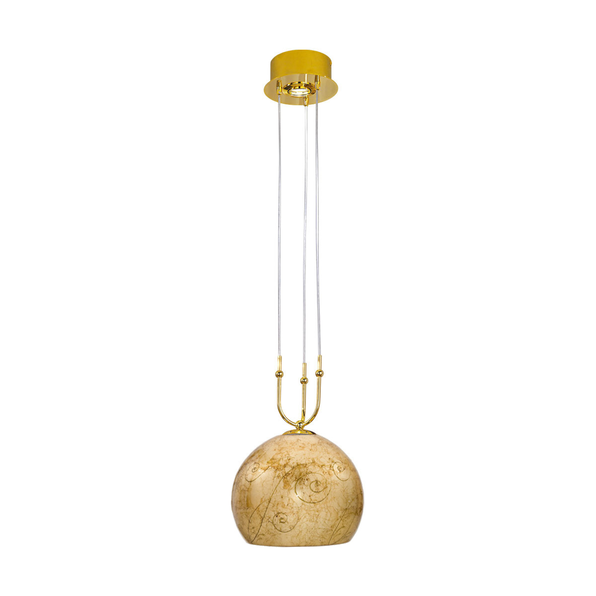Hängeleuchte LUNA, Gold 24K, Medici Gold