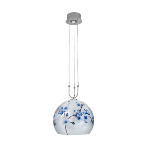 Hängeleuchte LUNA, Chrom, Primavera Silber