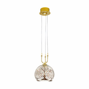 Hängeleuchte LUNA, Gold 24K, Albero Multi Transparent