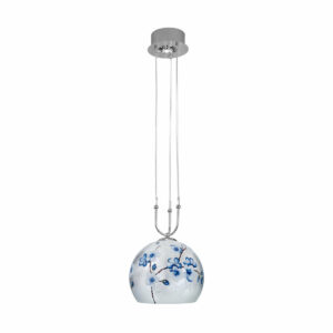 Hängeleuchte LUNA, Chrom, Primavera Silber