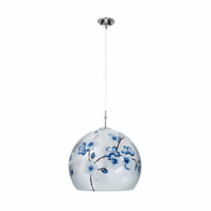 Hängeleuchte LUNA, Chrom, Primavera Silber