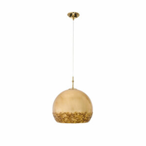 Hängeleuchte LUNA, Gold 24K, Liberta Gold/Weiß