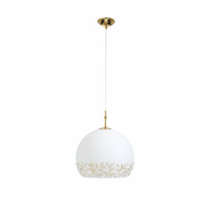 Hängeleuchte LUNA, Gold 24K, Liberta Weiß/Gold
