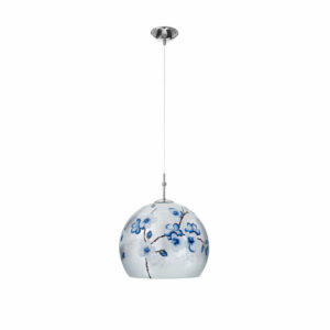 Hängeleuchte LUNA, Chrom, Primavera Silber