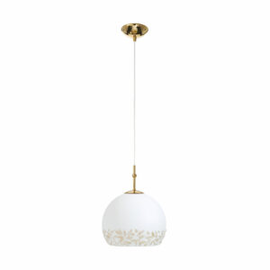 Hängeleuchte LUNA, Gold 24K, Liberta Weiß/Gold
