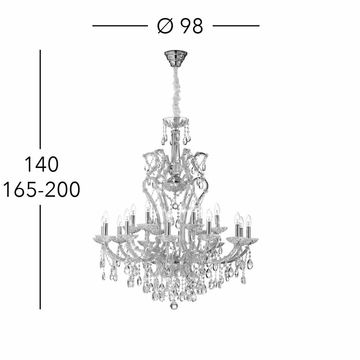 Luster VERSAILLES, KOLARZ Pure, Gold 24K – Bild 3