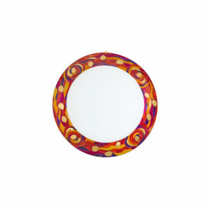 Deckenleuchte SERENA, Gold 24K, Aqua Red