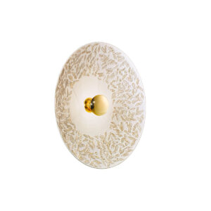 Wandleuchte LUNA, Gold 24K, Liberta Weiß/Gold