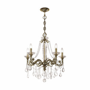 Luster CONTARINI CRYSTAL, KOLARZ Pure, Altmessing