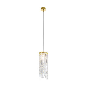 Hängeleuchte PRISMA, Gold 24K