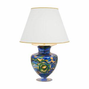 Tischleuchte ANFORA, Gold 24K, Aqua Blue