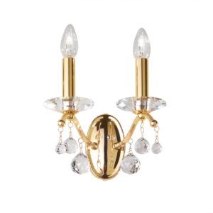 Wandleuchte CARMEN II, Gold 24K