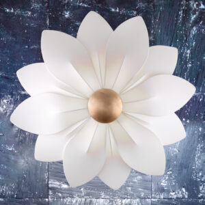 Wandleuchte FIORE, Gold 24K, Blattgold