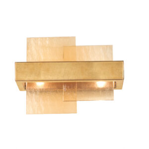 Wandleuchte RETTANGOLO, Blattgold