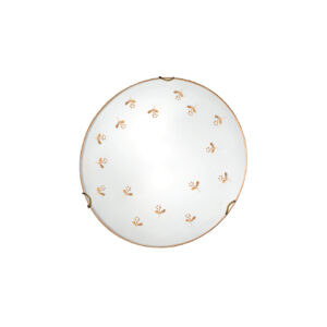 Deckenleuchte NONNA, Altmessing, Streublumen Gold D 30 cm