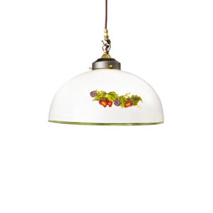 Hängeleuchte NONNA, Altmessing, Fragolino, Glas mit gerade Rand D 36 cm