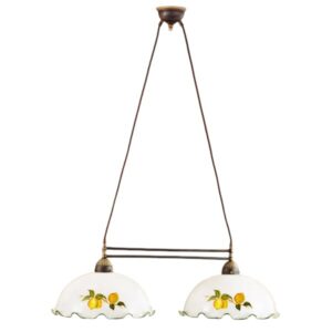 Luster NONNA, Altmessing, Limoncelli Länge 75 cm
