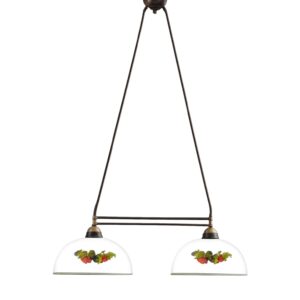 Luster NONNA, Altmessing, Fragolino Glatter Rand Länge 64 cm