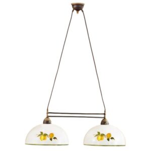 Luster NONNA, Altmessing, Limoncelli Glatter Rand Länge 75 cm