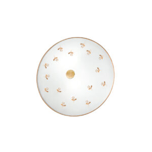 Deckenleuchte NONNA, Altmessing, Streublumen Gold D 32 cm