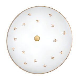 Deckenleuchte NONNA, Altmessing, Streublumen Gold D 54 cm