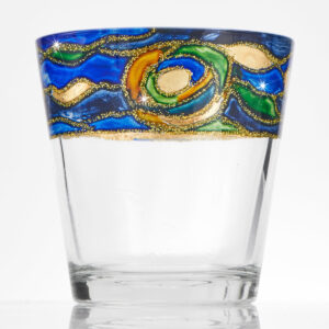 Teelichtset 3 teilig, Aqua blau