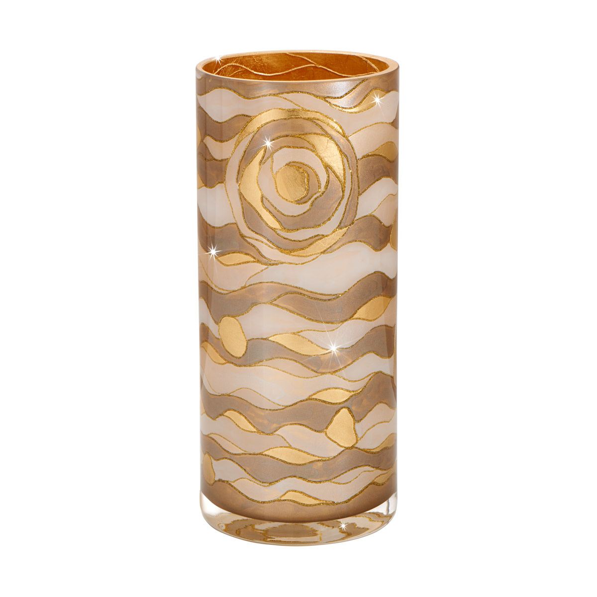 Vase AQUA champagne, H=30 cm, D=13 cm