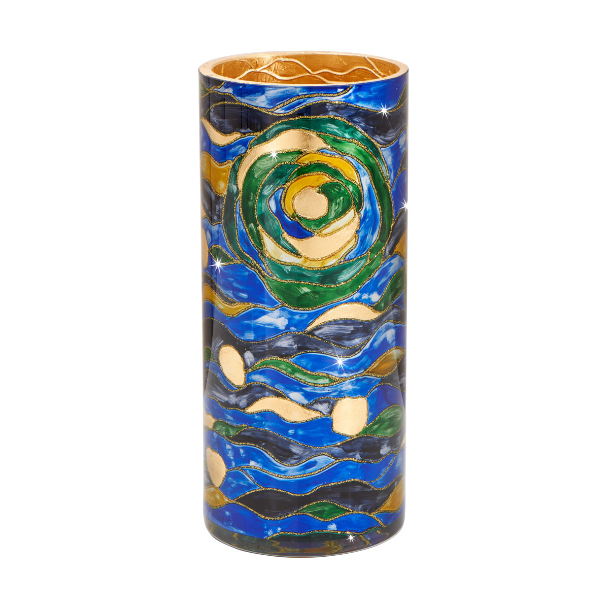 Vase AQUA BLAU Dm 13cm H 30 cm