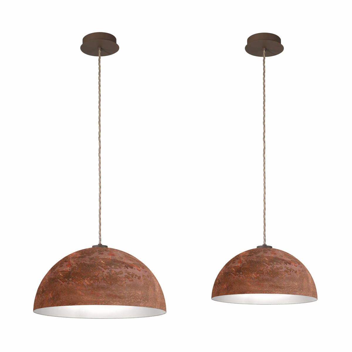 Hängeleuchte CULT, Corten, Vintage Kupfer – Bild 6