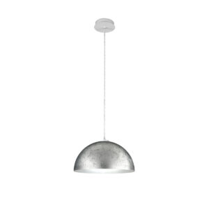 Hängeleuchte CULT, Weiß, Vintage Silber