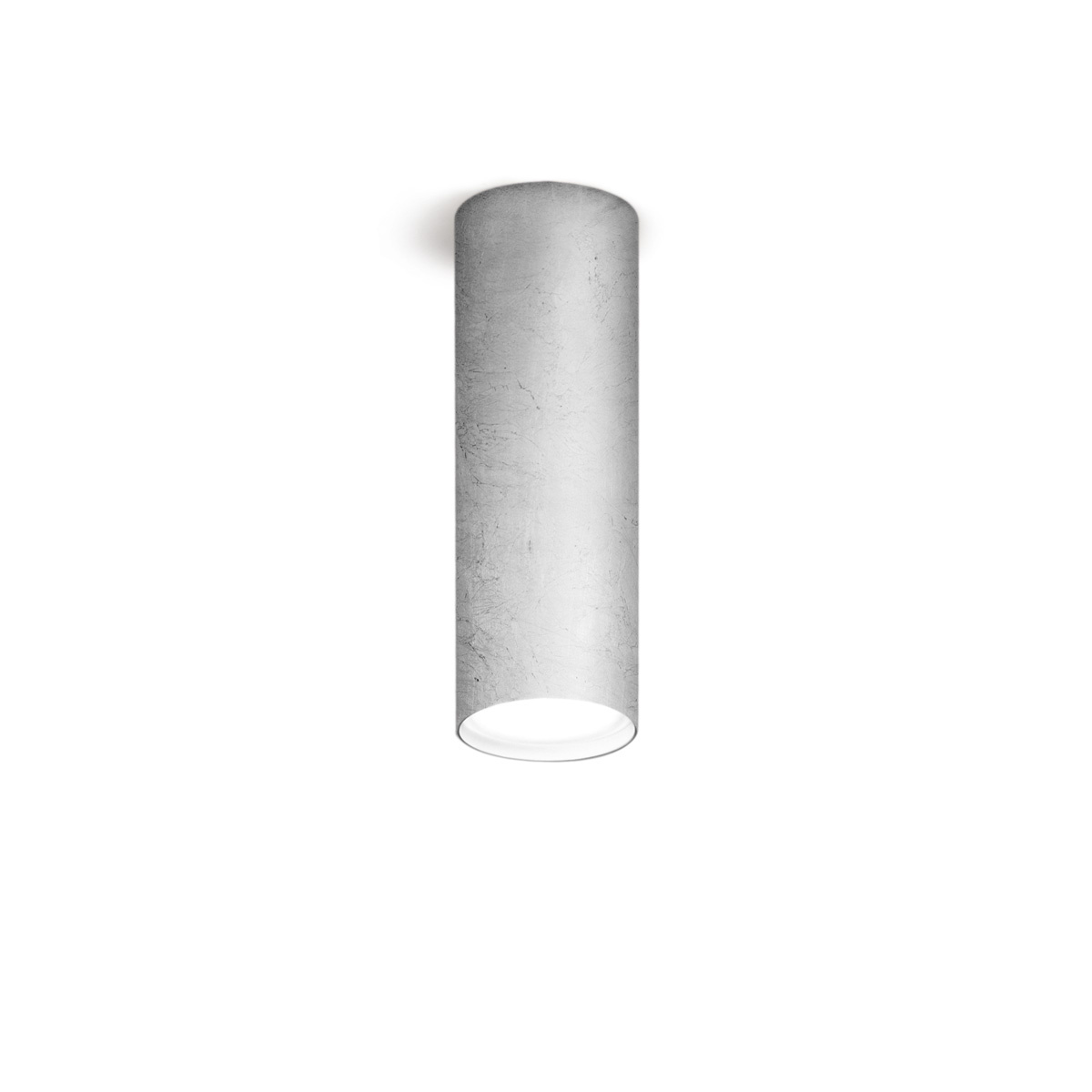 Deckenleuchte TUBE, Blattsilber, Blattsilber